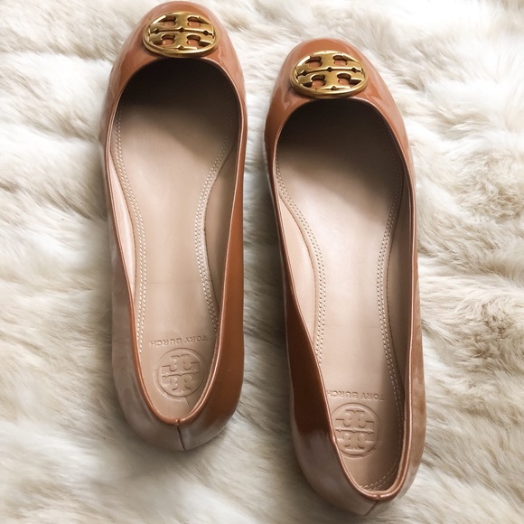 Tory Burch Chelsea Ballet Flats Umber Size 8 NIB - Picture 7 of 8